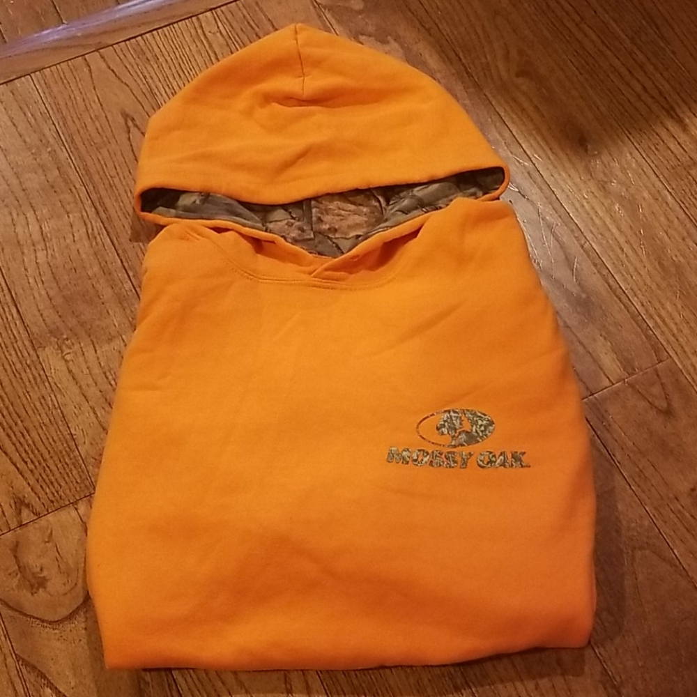 Blaze Orange Mossy Oak Hoodie